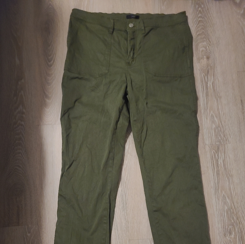 J Crew Vintage Straight Cargo 31T Forest Green